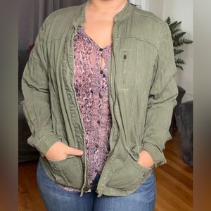 Olive  green cargo jacket